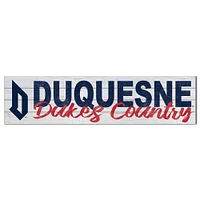 Duquesne Dukes 40'' x 10'' Logo Sign