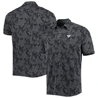 Men's Tommy Bahama Charcoal Fanatics Corporate Sport Palmetto Palms Polo