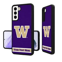 Washington Huskies Galaxy Endzone Stripe Personalized Bump Case