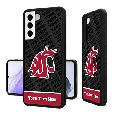 Washington State Cougars Galaxy Endzone Personalized Bump Case