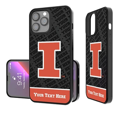 Illinois Fighting Illini Endzone iPhone Personalized Bump Case