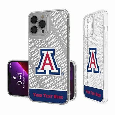 Arizona Wildcats Endzone iPhone Personalized Clear Case