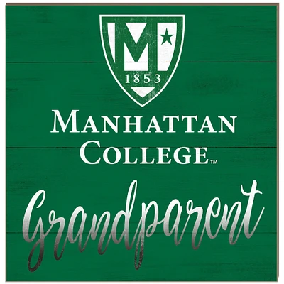 Manhattan Jaspers 10'' x 10'' Grandparent Plaque