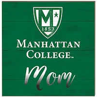 Manhattan Jaspers 10'' x 10'' Mom Plaque