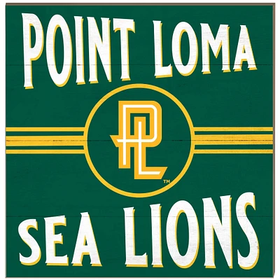 Point Loma Sea Lions 10'' x 10'' Retro Team Sign