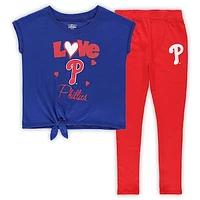 Girls Preschool Red/Royal Philadelphia Phillies Forever Love T-Shirt & Leggings Set