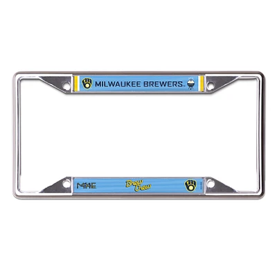 WinCraft Milwaukee Brewers City Connect License Plate Frame