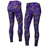 Women's Concepts Sport Purple Baltimore Ravens Breakthrough Allover Print Lounge Leggings