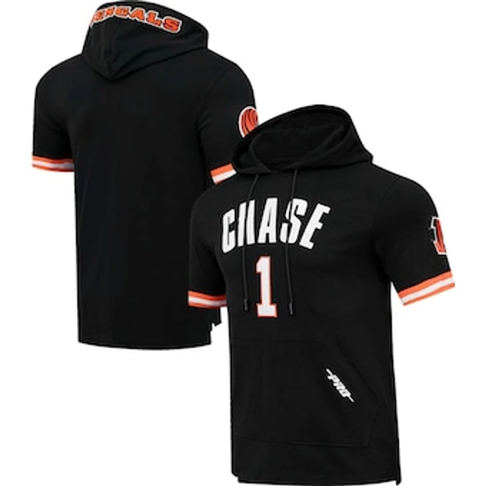 Men's Pro Standard Ja'Marr Chase Black Cincinnati Bengals Player Name & Number Hoodie T-Shirt