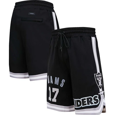 Men's Pro Standard Davante Adams Black Las Vegas Raiders Player Name & Number Shorts