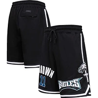 Men's Pro Standard A.J. Brown Black Philadelphia Eagles Player Name & Number Shorts