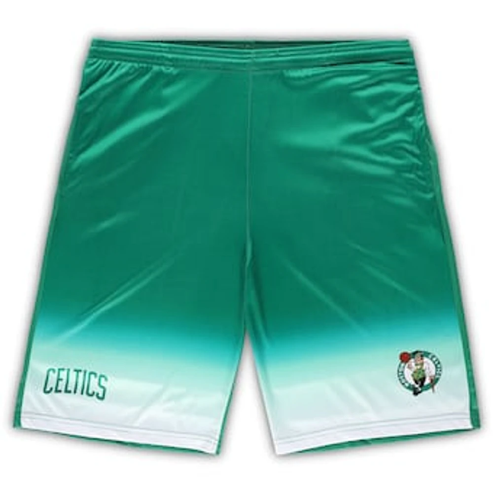 Men's Fanatics Kelly Green Boston Celtics Big & Tall Fadeaway Shorts