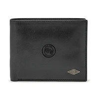 Men's Fossil Black High Point Panthers Leather Ryan RFID Passcase Wallet