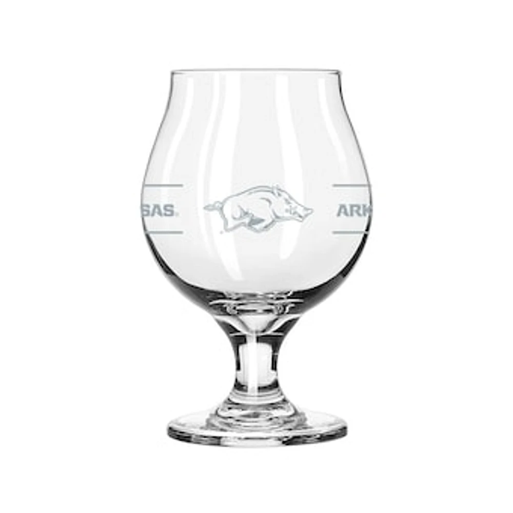 Arkansas Razorbacks 16oz. Belgium Glass