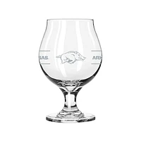 Arkansas Razorbacks 16oz. Belgium Glass