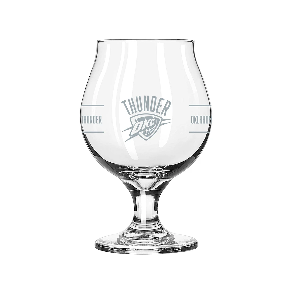 Oklahoma City Thunder 16oz. Belgium Glass