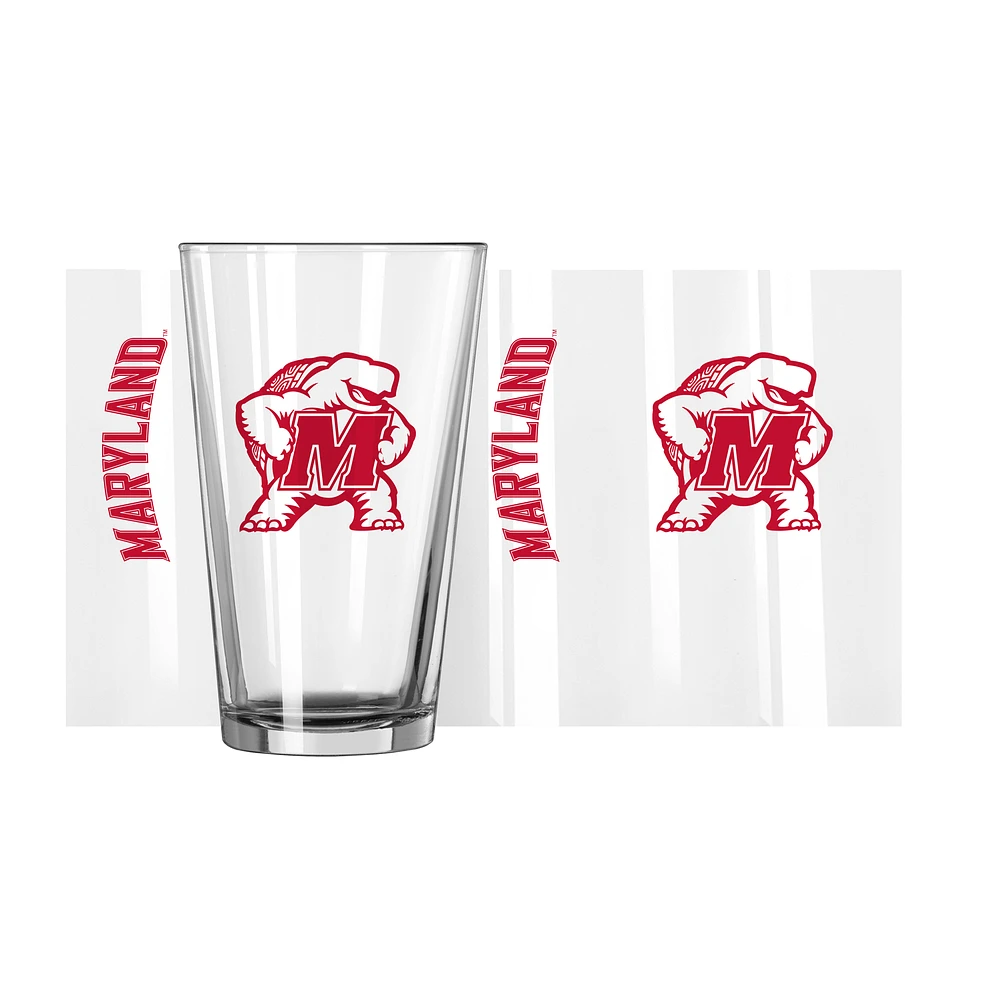 Maryland Terrapins 16oz. Team Wordmark Game Day Pint Glass