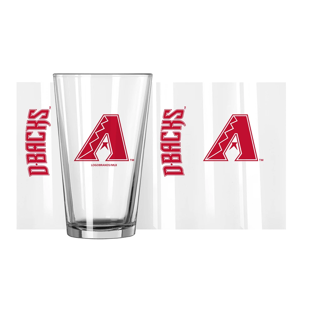 Arizona Diamondbacks 16oz. Team Wordmark Game Day Pint Glass