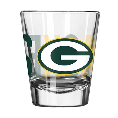 Green Bay Packers Overtime Logo 2oz. Shot Glass