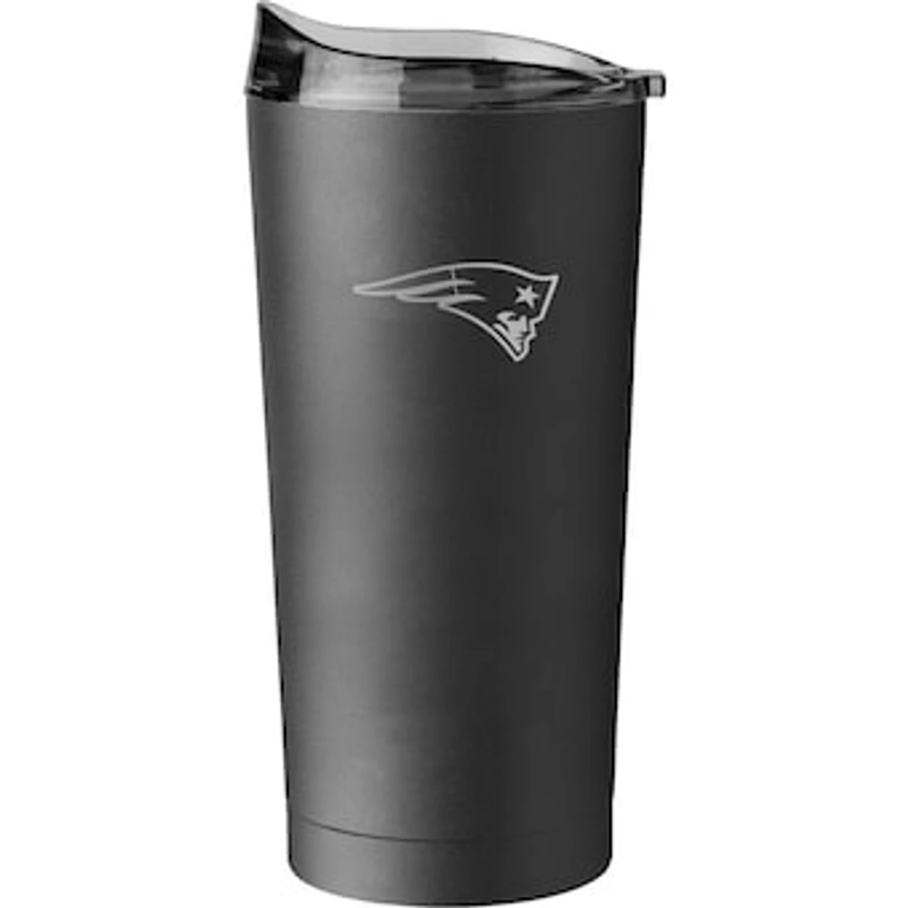 New England Patriots 20oz. Black Powder Coat Tumbler