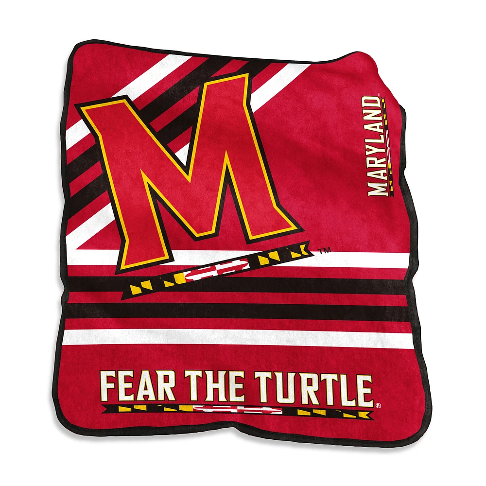 Maryland Terrapins 50'' x 60'' Team Plush Raschel Throw Blanket