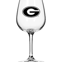 Georgia Bulldogs Logo 12oz. Stemmed Wine Glass