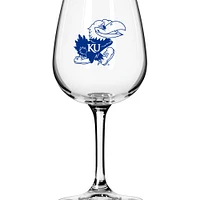 Kansas Jayhawks Logo 12oz. Stemmed Wine Glass