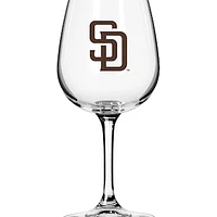 San Diego Padres Logo 12oz. Stemmed Wine Glass