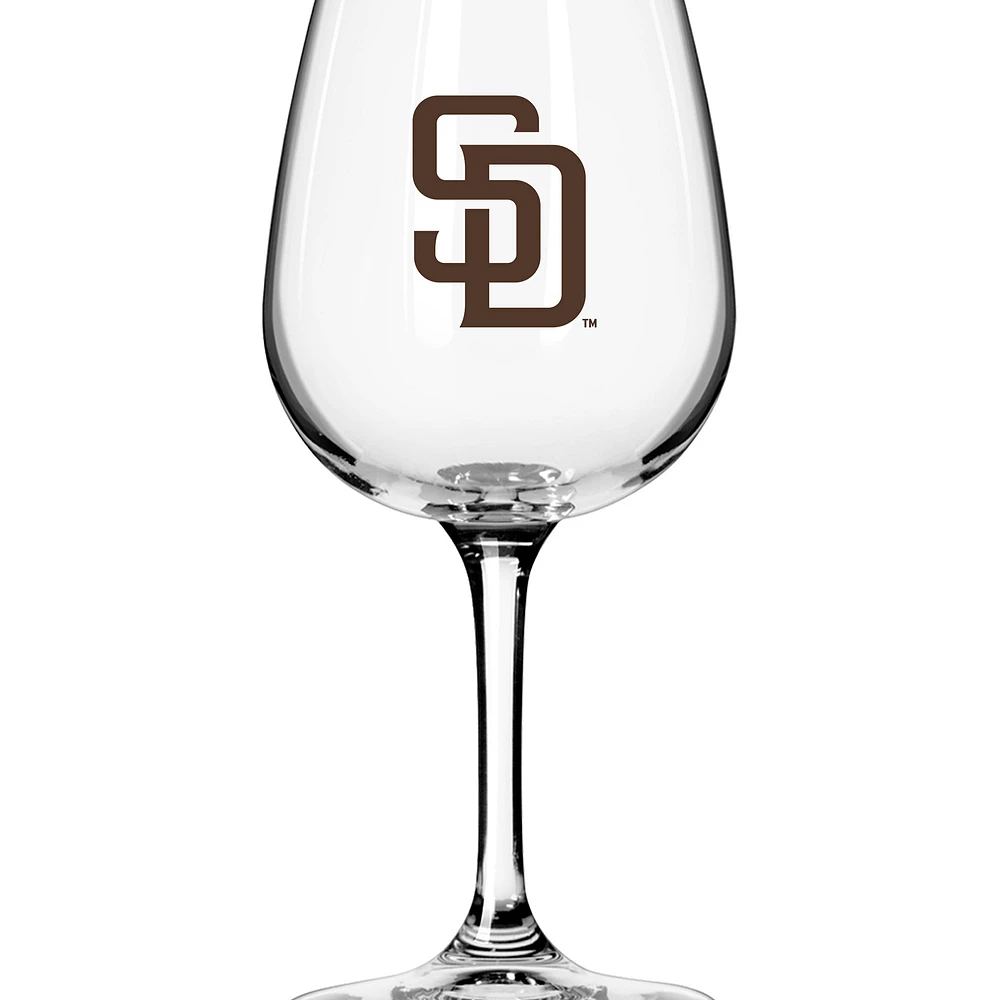 San Diego Padres Logo 12oz. Stemmed Wine Glass