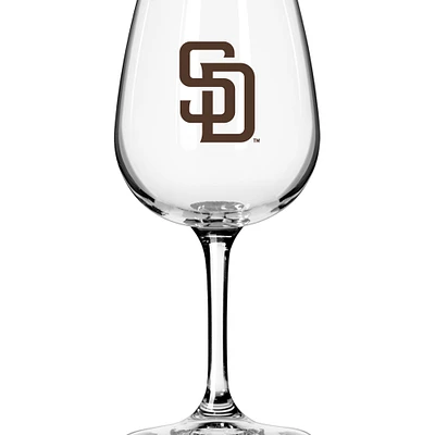 San Diego Padres Logo 12oz. Stemmed Wine Glass