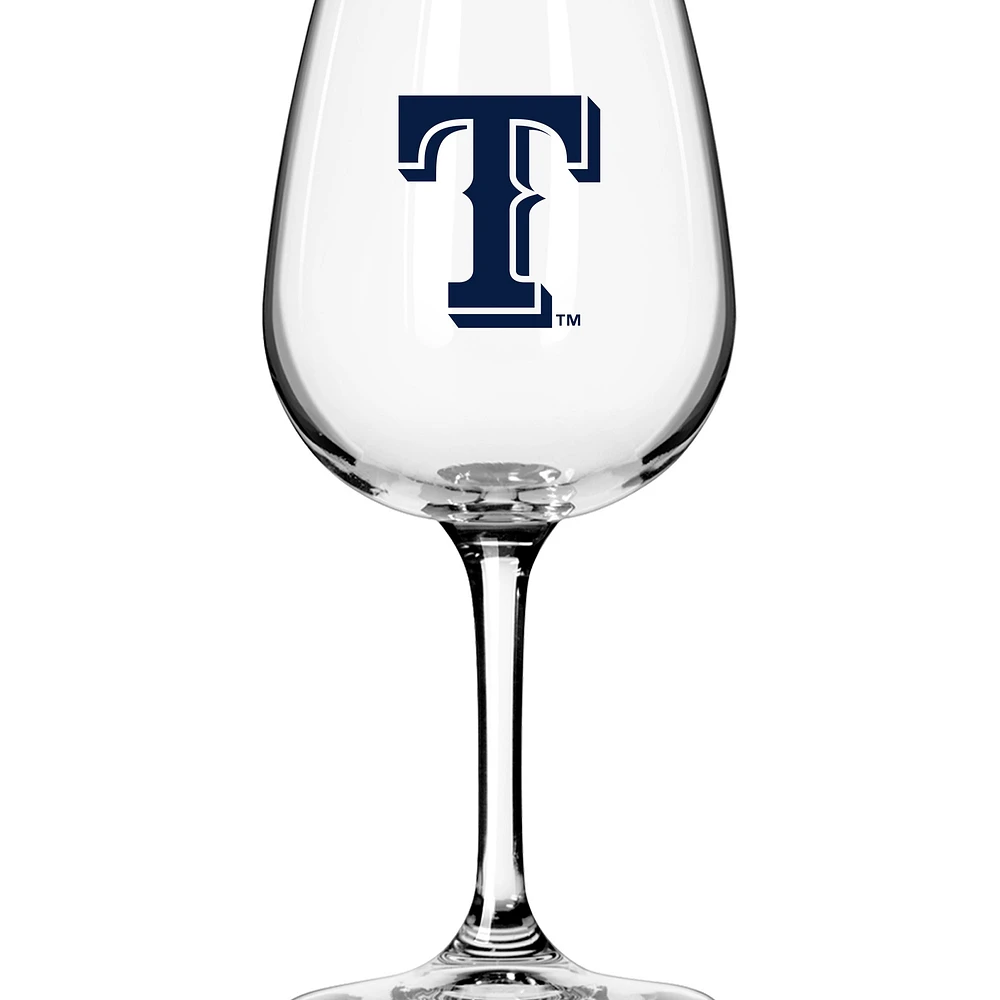 Texas Rangers Logo 12oz. Stemmed Wine Glass