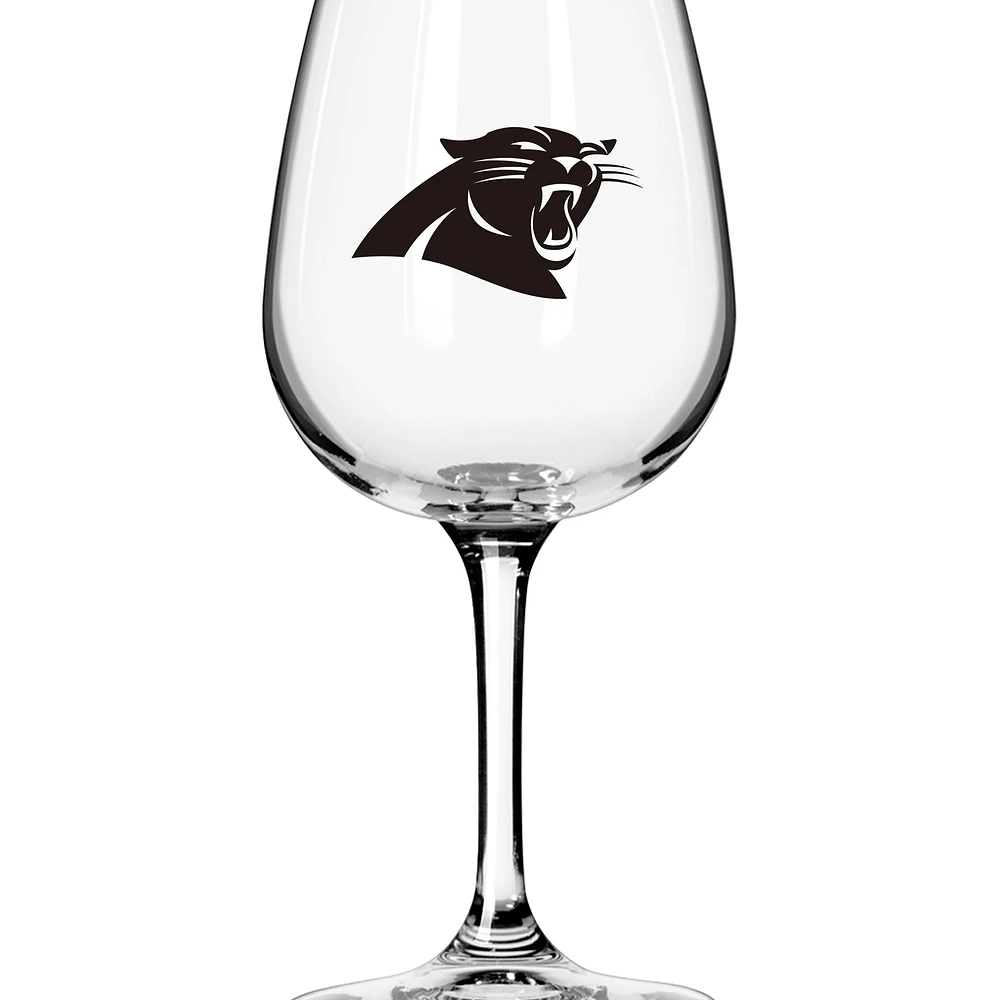 Carolina Panthers Logo 12oz. Stemmed Wine Glass