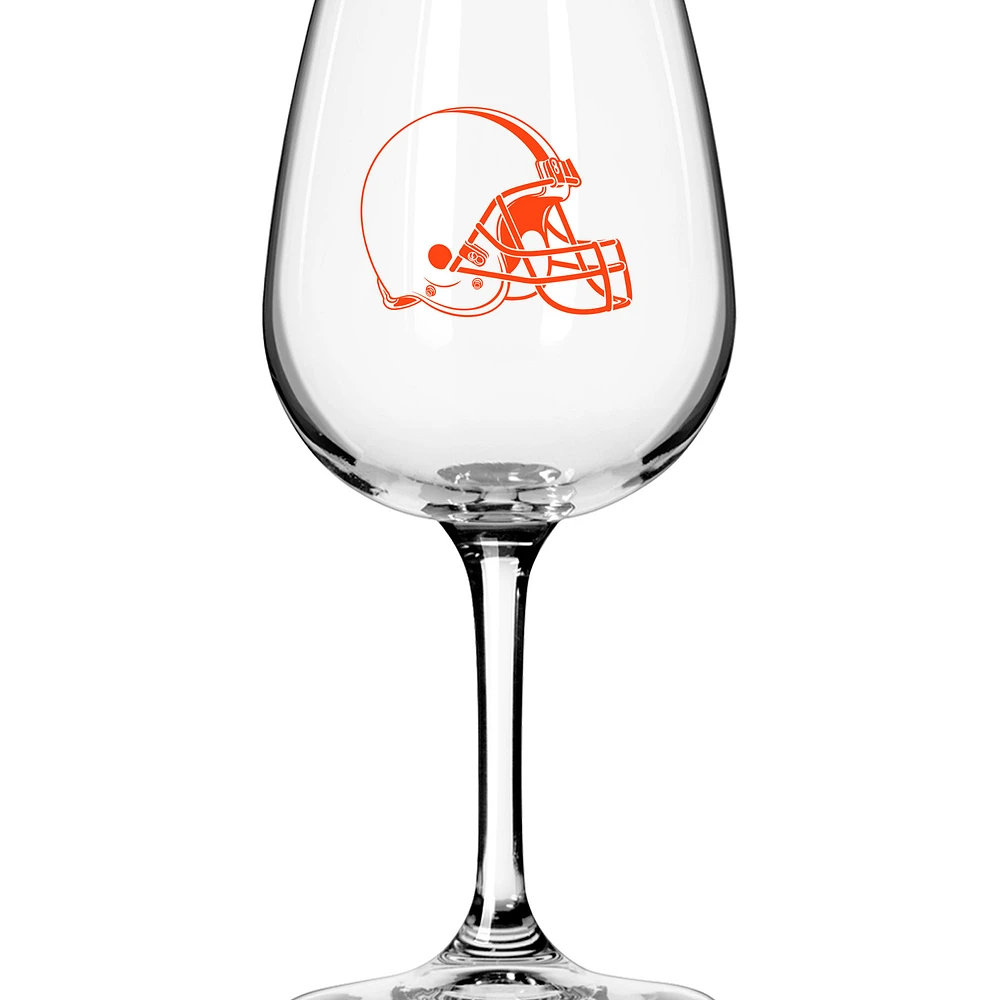 Cleveland Browns Logo 12oz. Stemmed Wine Glass