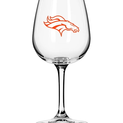 Denver Broncos Logo 12oz. Stemmed Wine Glass