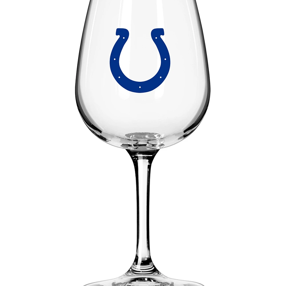 Indianapolis Colts Logo 12oz. Stemmed Wine Glass