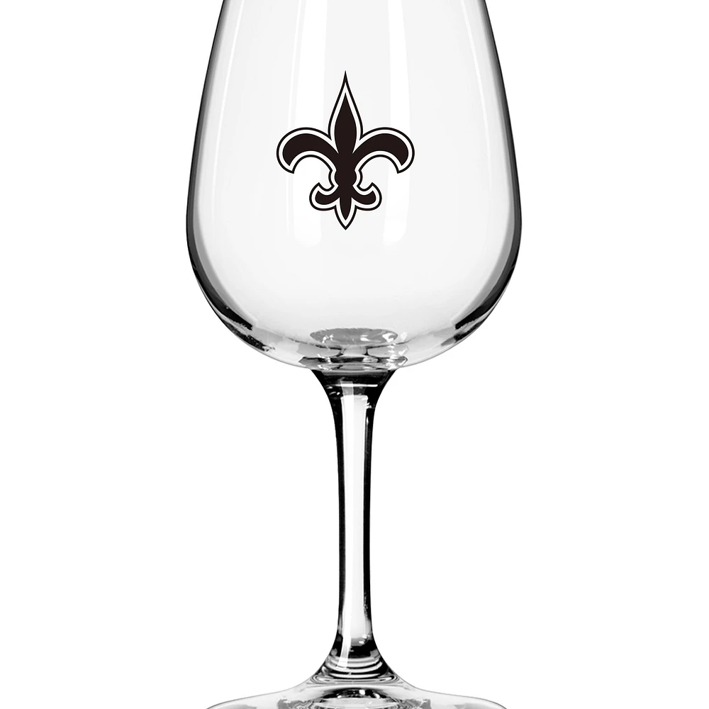 New Orleans Saints Logo 12oz. Stemmed Wine Glass