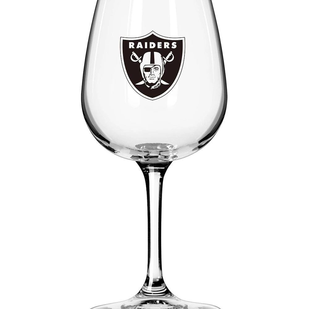 Las Vegas Raiders Logo 12oz. Stemmed Wine Glass