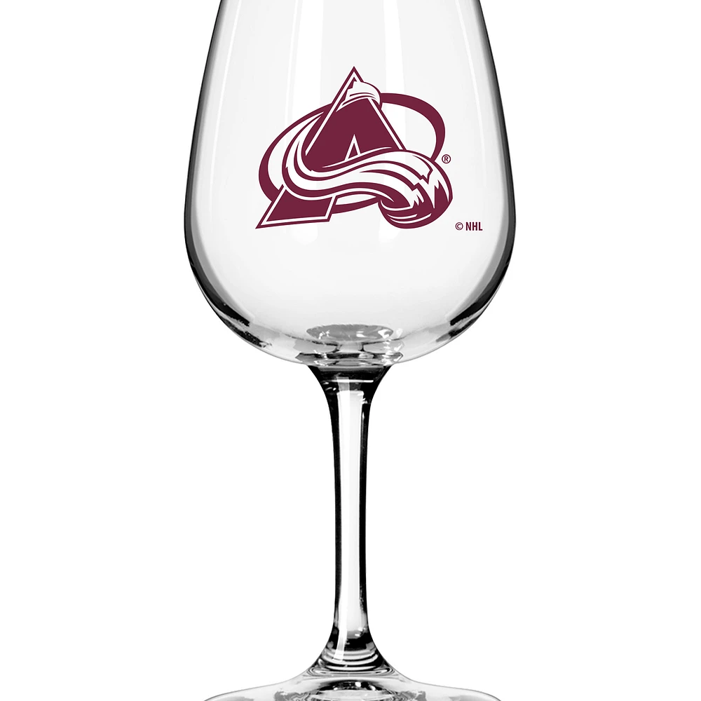 Colorado Avalanche Logo 12oz. Stemmed Wine Glass