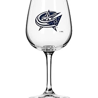 Columbus Blue Jackets Logo 12oz. Stemmed Wine Glass