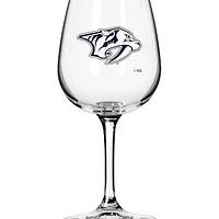 Nashville Predators Logo 12oz. Stemmed Wine Glass