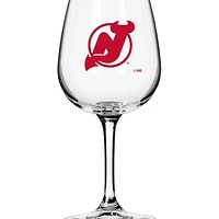 New Jersey Devils Logo 12oz. Stemmed Wine Glass