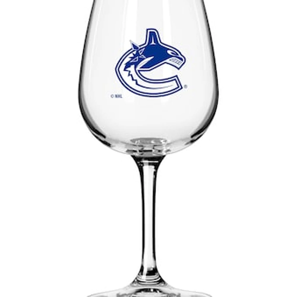 Vancouver Canucks Logo 12oz. Stemmed Wine Glass