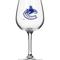 Vancouver Canucks Logo 12oz. Stemmed Wine Glass