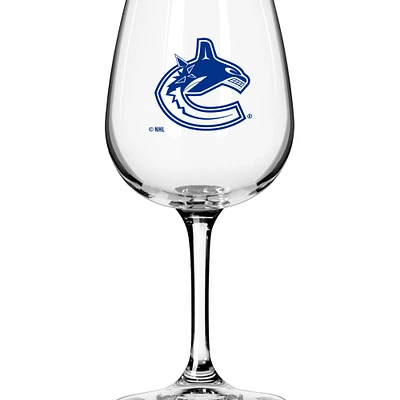 Vancouver Canucks Logo 12oz. Stemmed Wine Glass