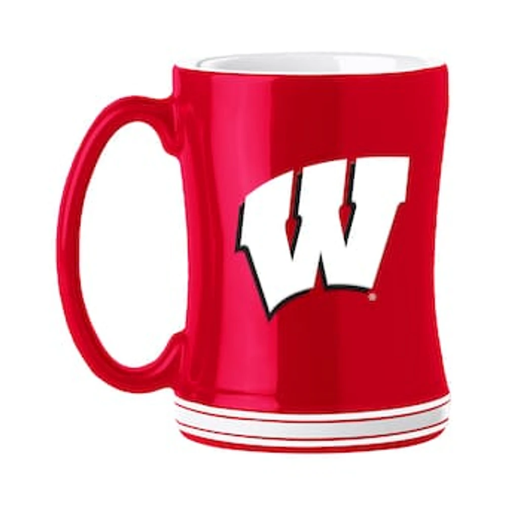 Wisconsin Badgers 14oz. Logo Relief Mug