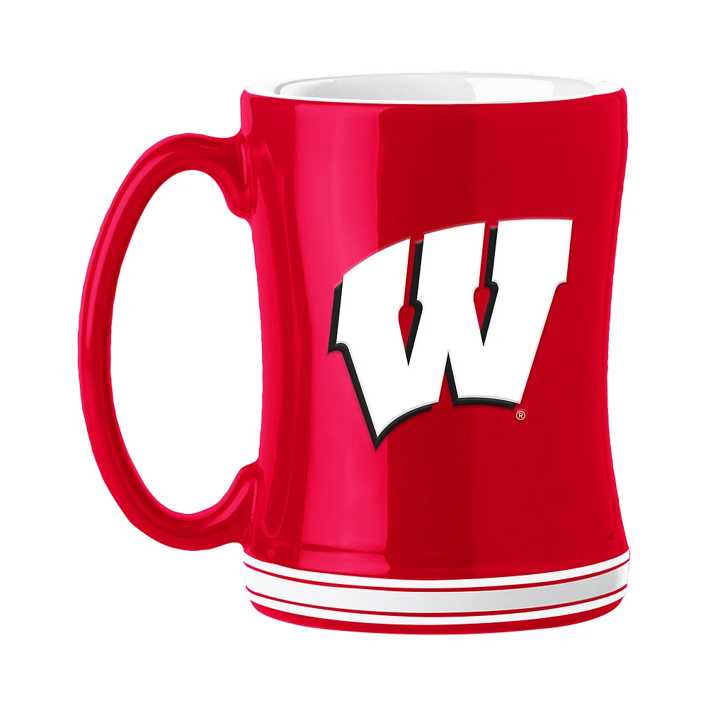 Wisconsin Badgers 14oz. Logo Relief Mug