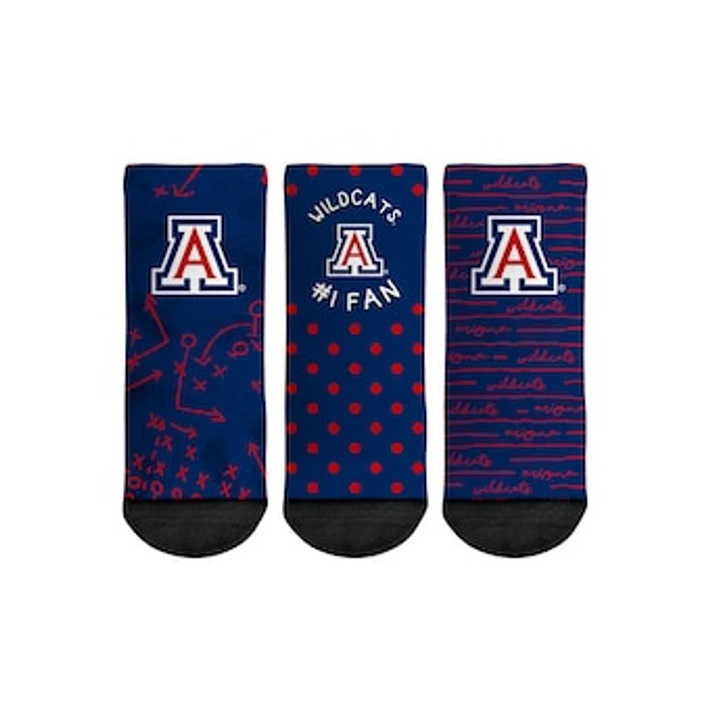 Toddler Rock Em Socks Arizona Wildcats #1 Fan 3-Pack Crew Socks Set