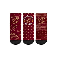 Toddler Rock Em Socks Cleveland Cavaliers #1 Fan 3-Pack Crew Socks Set