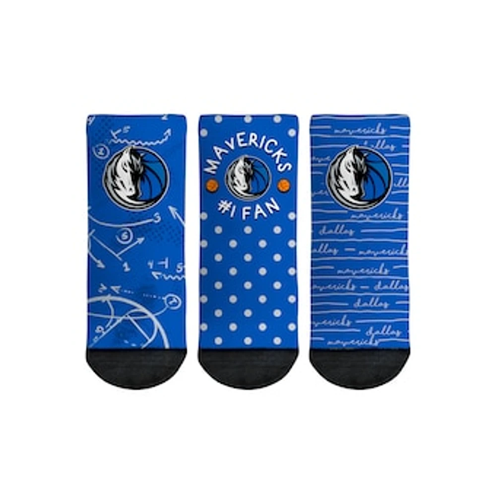 Toddler Rock Em Socks Dallas Mavericks #1 Fan 3-Pack Crew Socks Set