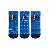 Toddler Rock Em Socks Dallas Mavericks #1 Fan 3-Pack Crew Socks Set